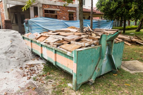 Professional team performing office clearance in Clapham