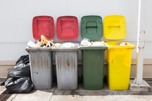 Residents disposing of old furniture in Clapham